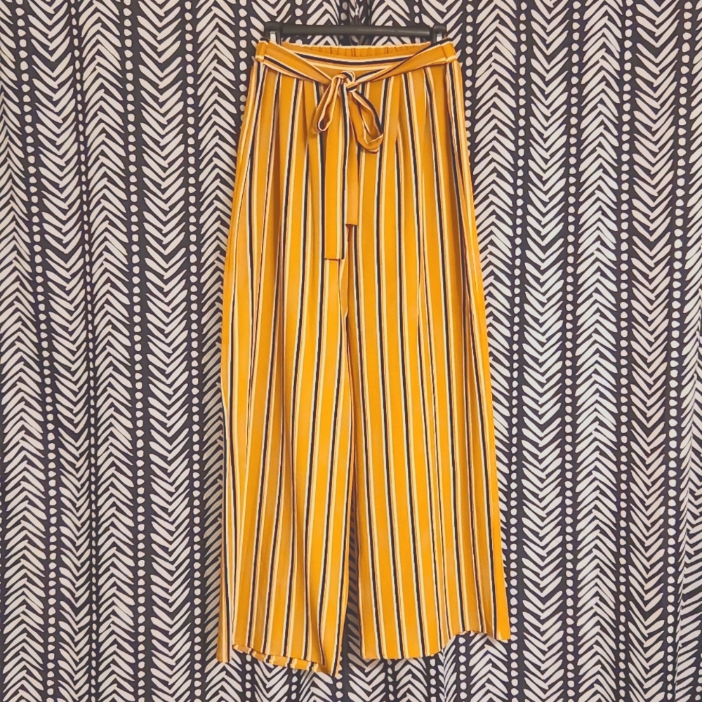 Striped palazzo pants